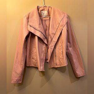 a new day Pink Leather Jacket (XS)